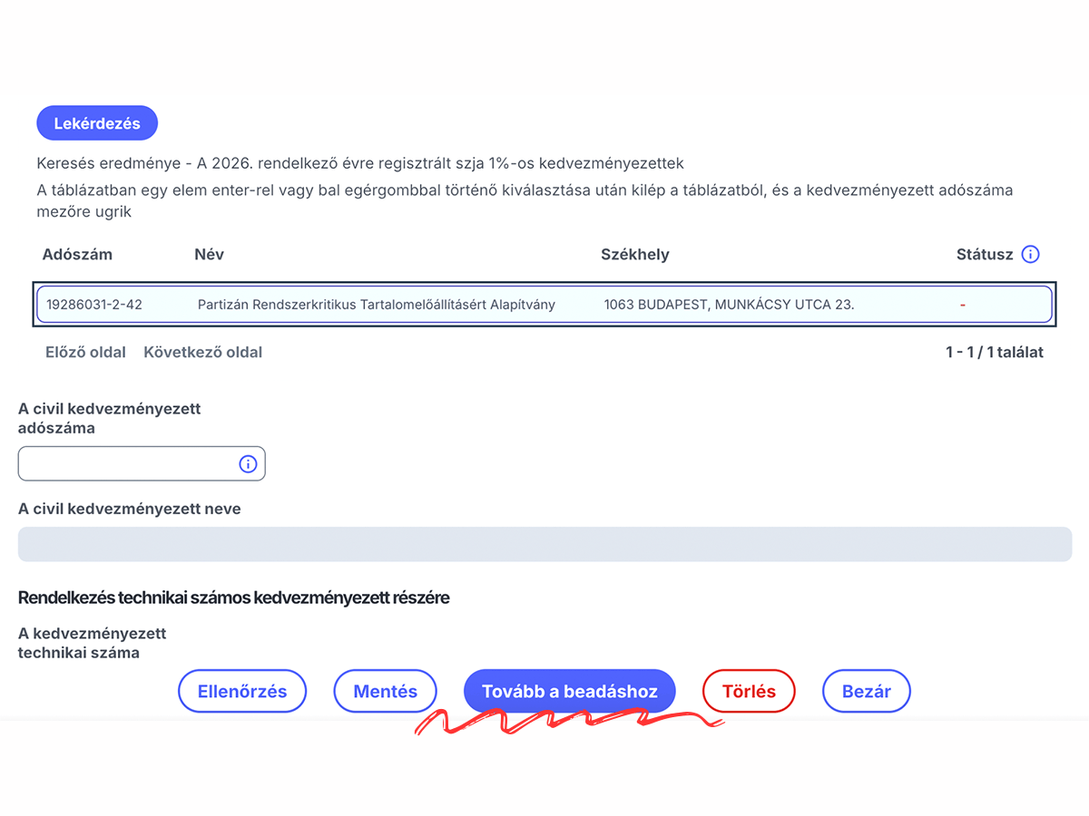 Add be a nyilatkozatot